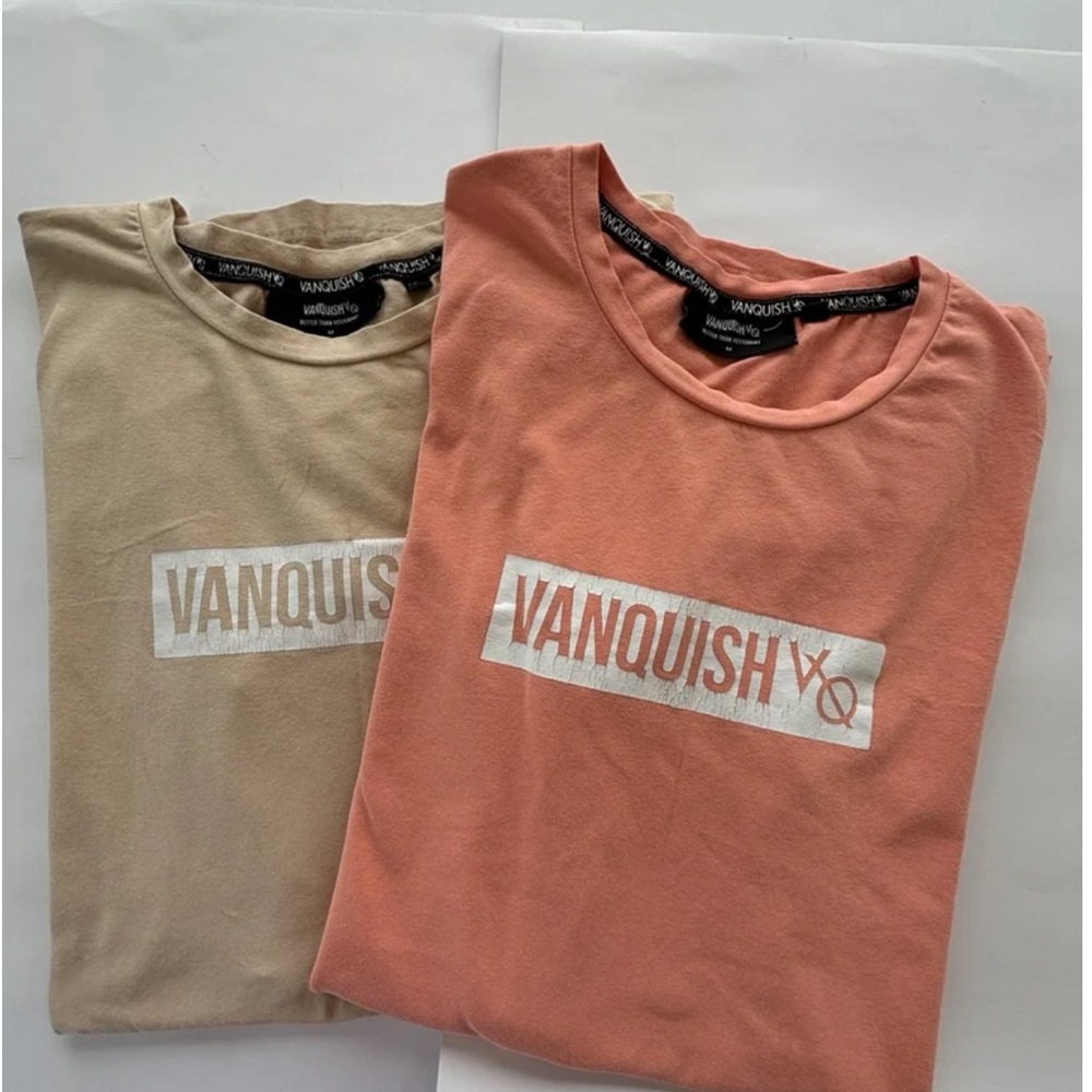 Vanquish FitnessVQ Fijique Bodybuilding two T-shirt for Men 95%cotton - Picture 14 of 14